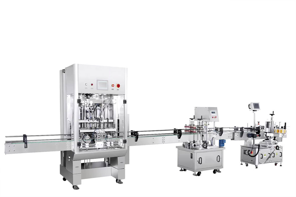 全自动直线灌装机，膏体乳液通用
